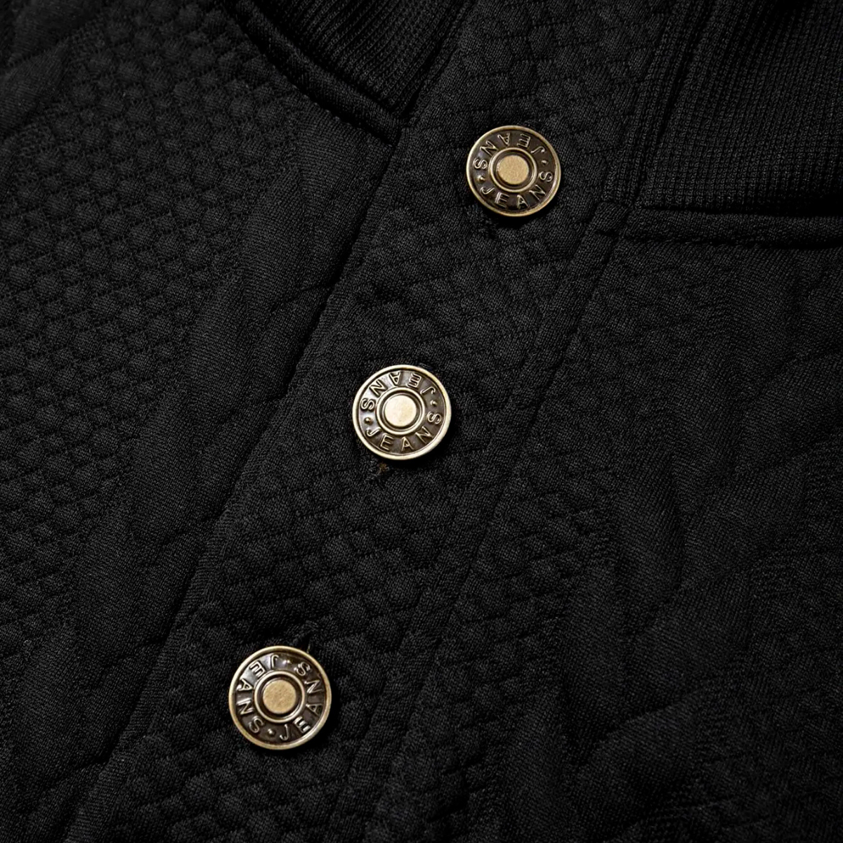 The Cervo Men’s Button Collar Knit Jacquard Sweater