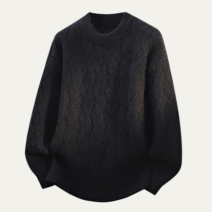 The Buonconvento Men’s Cashmere O Neck Warm Knitted Sweater