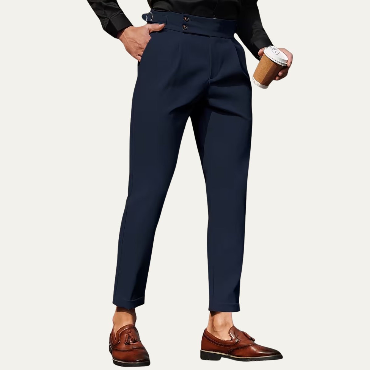 The Fremantle Men’s Tailored Business Slim Fit Dress Pants