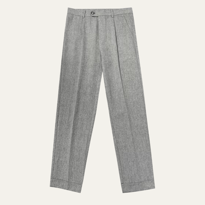 The Dunsborough Men’s Business Tailored Pleated Dress Pants