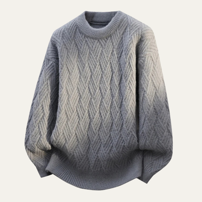 The Buonconvento Men’s Cashmere O Neck Warm Knitted Sweater