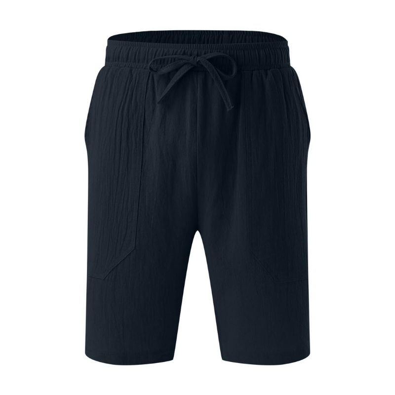 Men’s Stylish Shorts with Elastic Waist and Pockets for Summer Wear