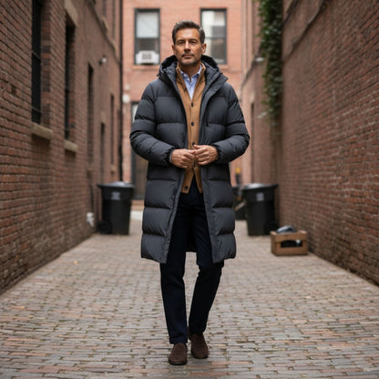 The Wickham Men's Insulated Longline Puffer Coat