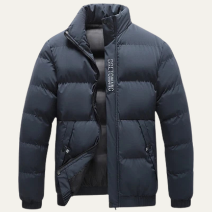 The Linfield Men’s Winter Puffer Jacket – Warm Thick Padded Coat