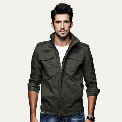 The Aberdeen Men’s Trendy Cargo Cotton Jacket with Pockets