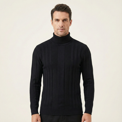 The Dumbarton Men’s Slim Fit Knit Turtleneck Sweater