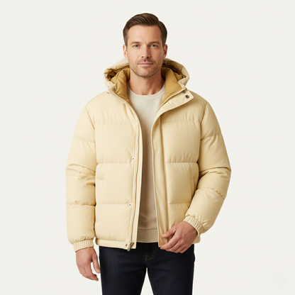 The Kingsbury Men’s Warm Quilted Puffer Hooded Winter Jacket