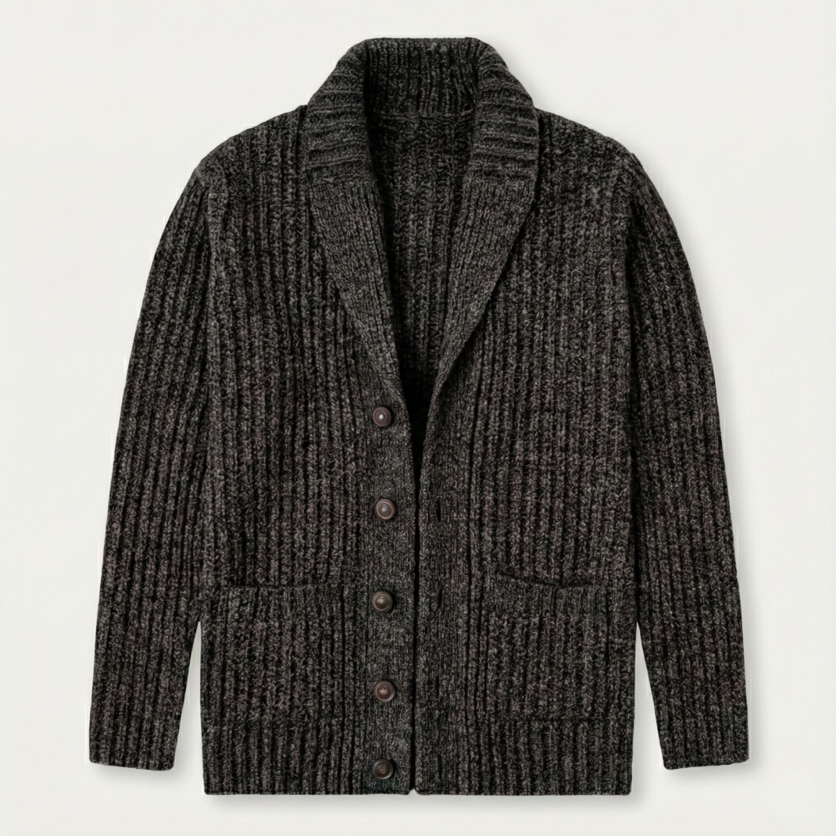 The Montpellier Men’s Chunky Knit Shawl Collar Cardigan