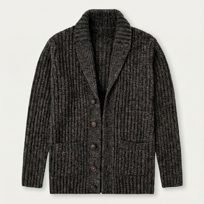 The Montpellier Men’s Chunky Knit Shawl Collar Cardigan
