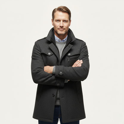 The Stonemont Men’s Smart Casual Wool Blend Winter Coat