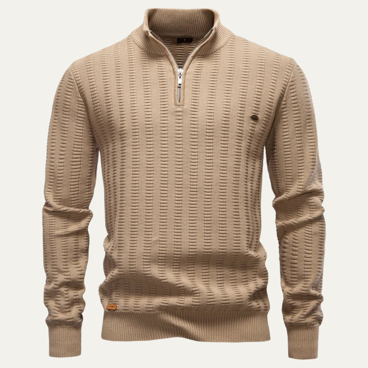 The Cotswold Men’s Half Zip Knit Winter Sweater