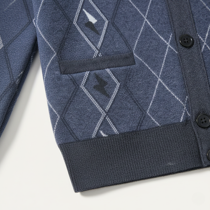 The Barra Men’s V Neck Knit Cardigan with Pockets