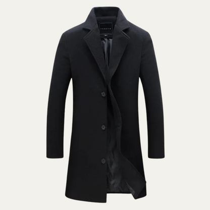 The Wolverhampton Men’s Smart Casual Long Wool Coat