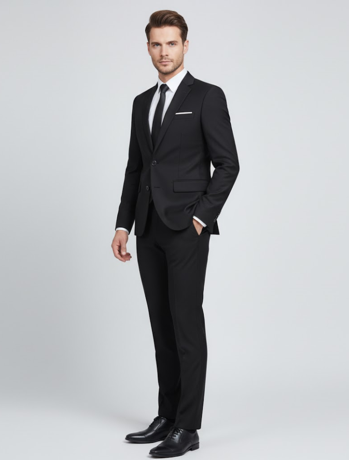 Men’s Smart Two-Piece Suit for Formal Events