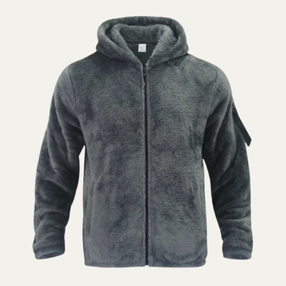 The Brixton Men’s Fleece Warm Soft Velvet Hoodie Jacket