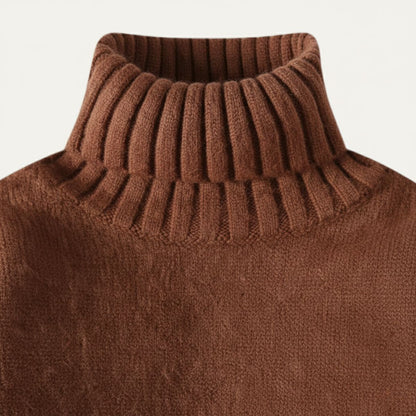 The Aosta Men’s Soft Knit Warm Turtleneck Sweater