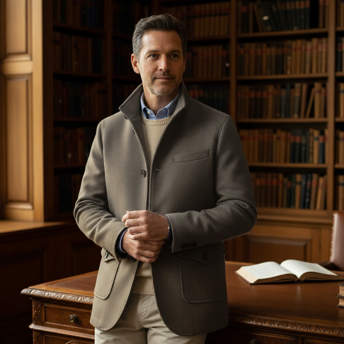 The Rome Wool Coat – Men’s Smart Tailored Overcoat