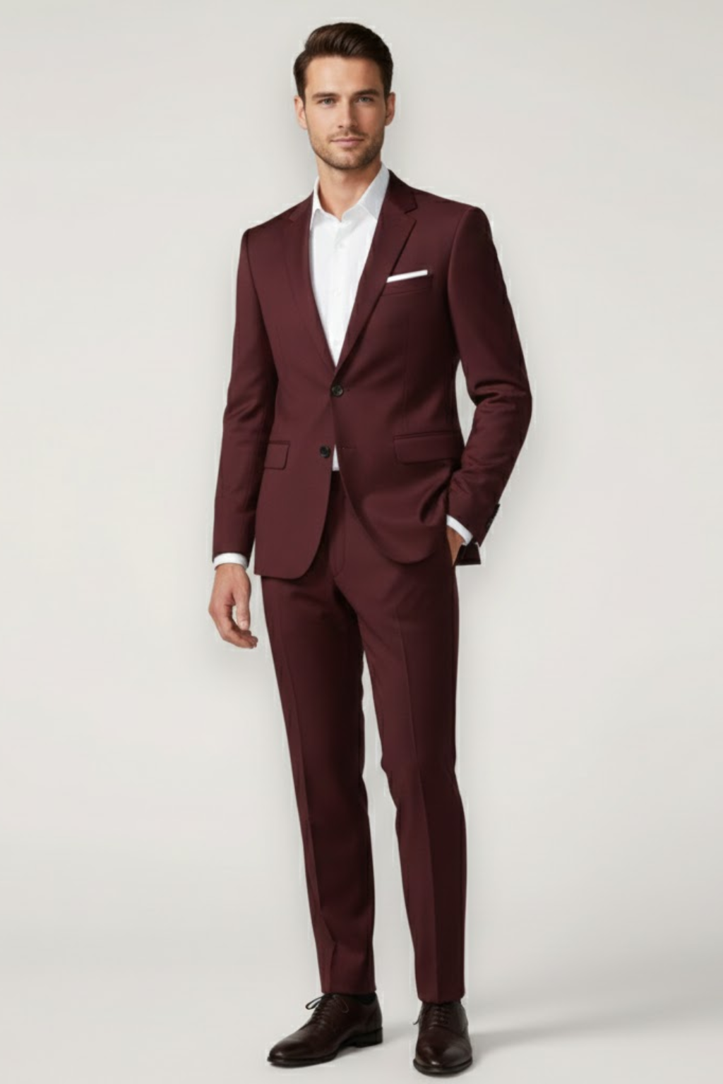 Men’s Slim Fit Suit Set – Stylish Blazer and Trousers for Formal Occasions