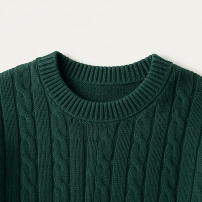 The Versailles Cashmere Merino Wool Knit Sweater for Men - Green