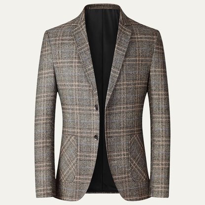 The Merrifield Men's Smart Casual Checked Lightweight Slim Fit Blazer