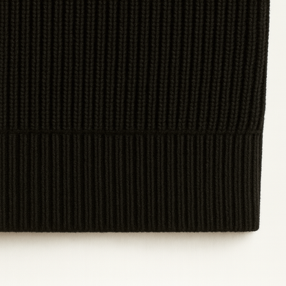 The Merino Knitted Quarter Zip Sweater
