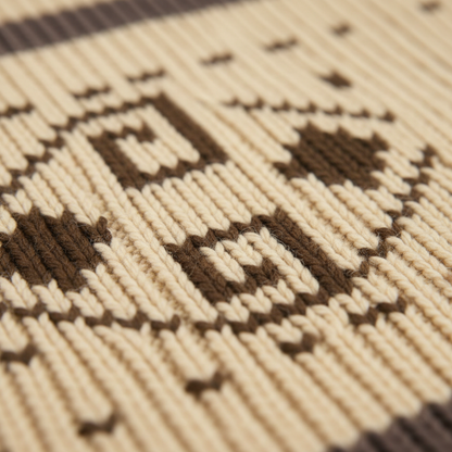 The Corvara Men’s Winter Shawl Collar Cardigan with Aztec Pattern