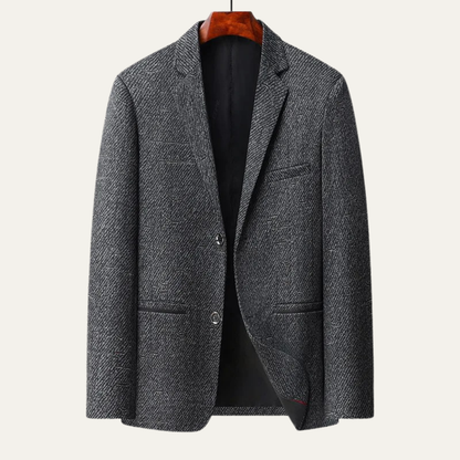 The Desenzano Men's Herringbone Slim Casual Business Blazer