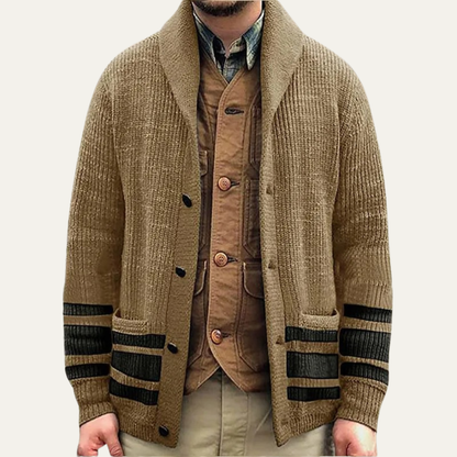 The Wexford Men’s Vintage Thick Knit Winter Cardigan