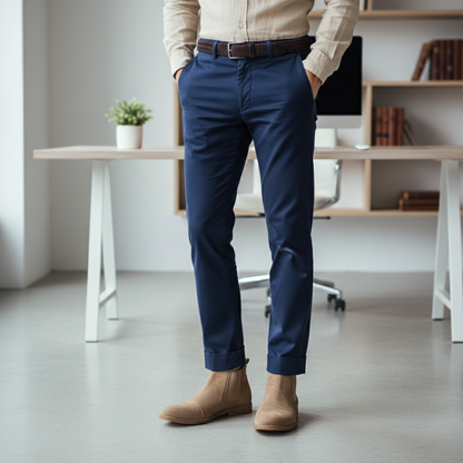 The Harris Men’s Classic Slip On Suede Chelsea Boots