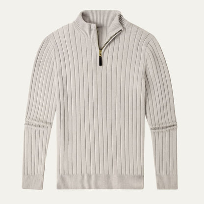 The Oslo Quarter Zip Sweater for Men - Old Money