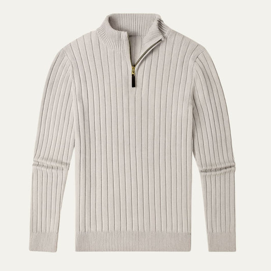 The Oslo Quarter Zip Sweater for Men - Old Money