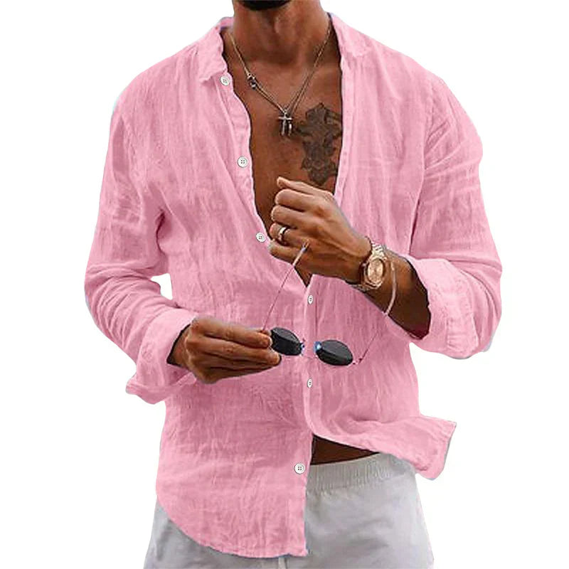 Stylish Linen Shirt for Men - Ideal for Casual and Formal Occasions