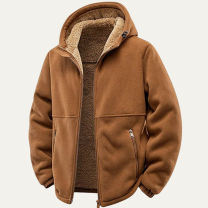 The Posillipo Men's Thick Winter Soft Shell Fleece Lined Hooded Jacket