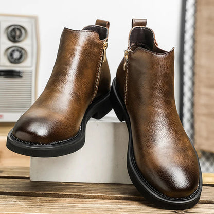 The Catania Men's Chelsea Vintage Leather Boots