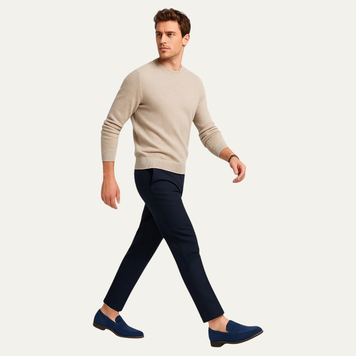 The Limone Men’s Classes Suede Penny Comfort Loafers