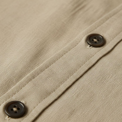 The Zurich Vintage Long Sleeve Linen Shirt for Men