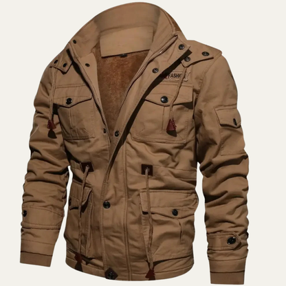 The Windrush Men’s Thick Warm Winter Utility Hooded Jacket