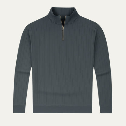 The Ashford Ribbed Half Zip Sweater for Men