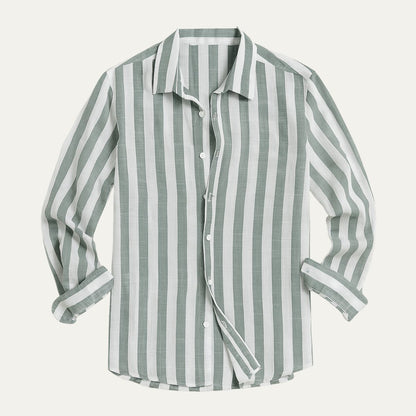 The Valencia Linen Striped Shirt for Men
