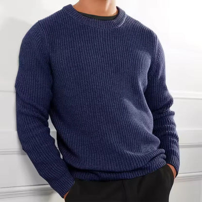 The Tokyo Merino Wool Ribbed O Neck Sweater