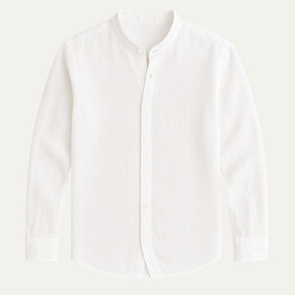 Summer Casual Linen Men Shirt Relaxed Fit