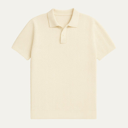 Men’s Casual Cotton Polo Shirt Vintage Style