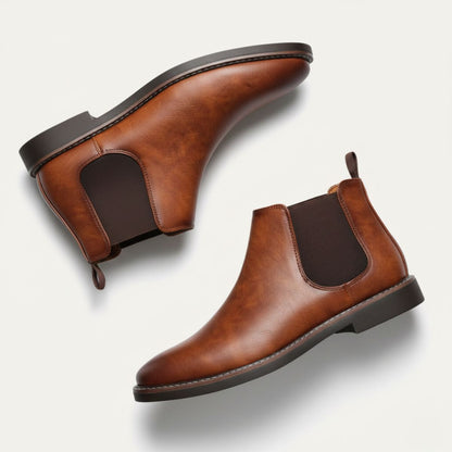 The Highlands Men's Durable Leather Chelsea Boots