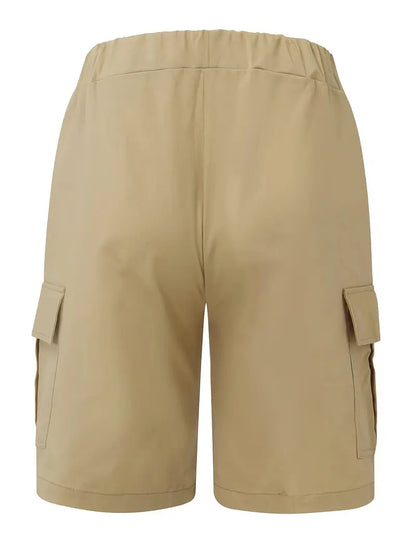 Men's Cargo Shorts with Drawstring and Ample Pockets for Outdoor Adventures