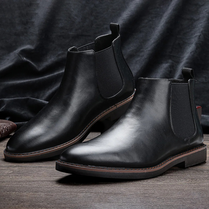 The Tavolara Men’s Classic Leather Slip On Chelsea Boots