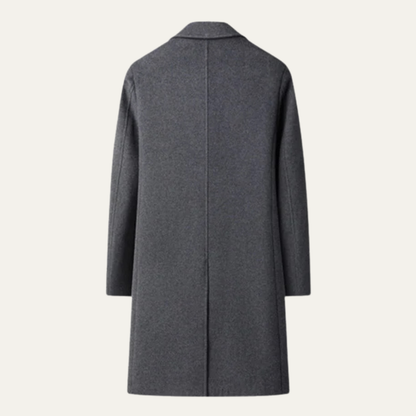 The Lucca Men's Long Wool Double Breasted Winter Overcoat