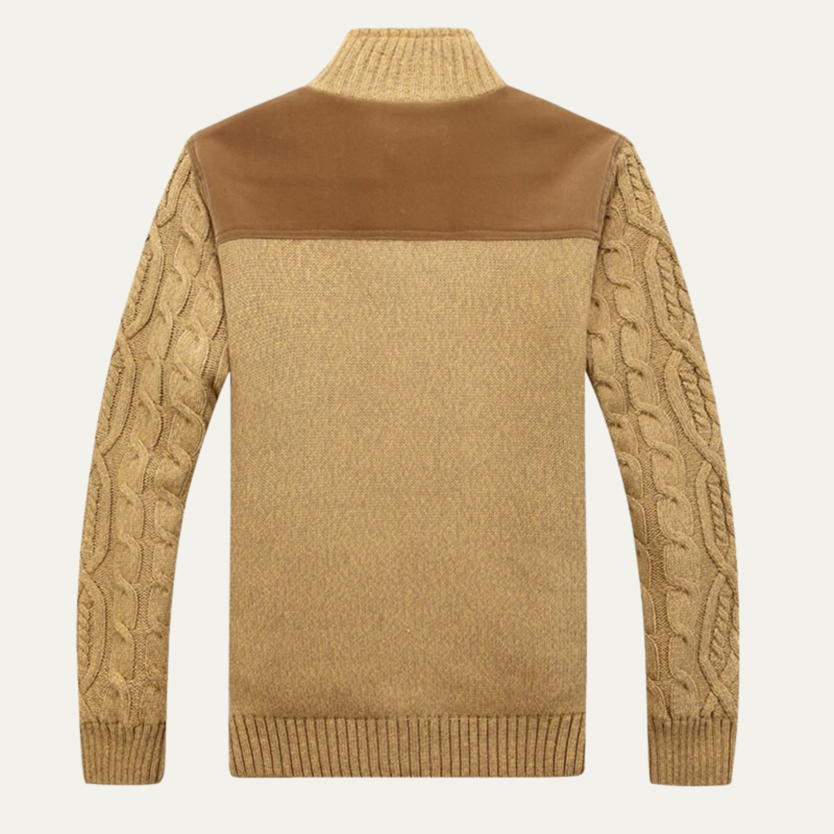 The Ellington Men’s Winter Fleece Cardigan – Knitted Wool Knit Zip Up