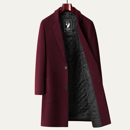 The Merano Men's Old Money Classic Wool Overcoat