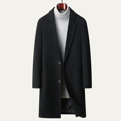 The Merano Men's Old Money Classic Wool Overcoat