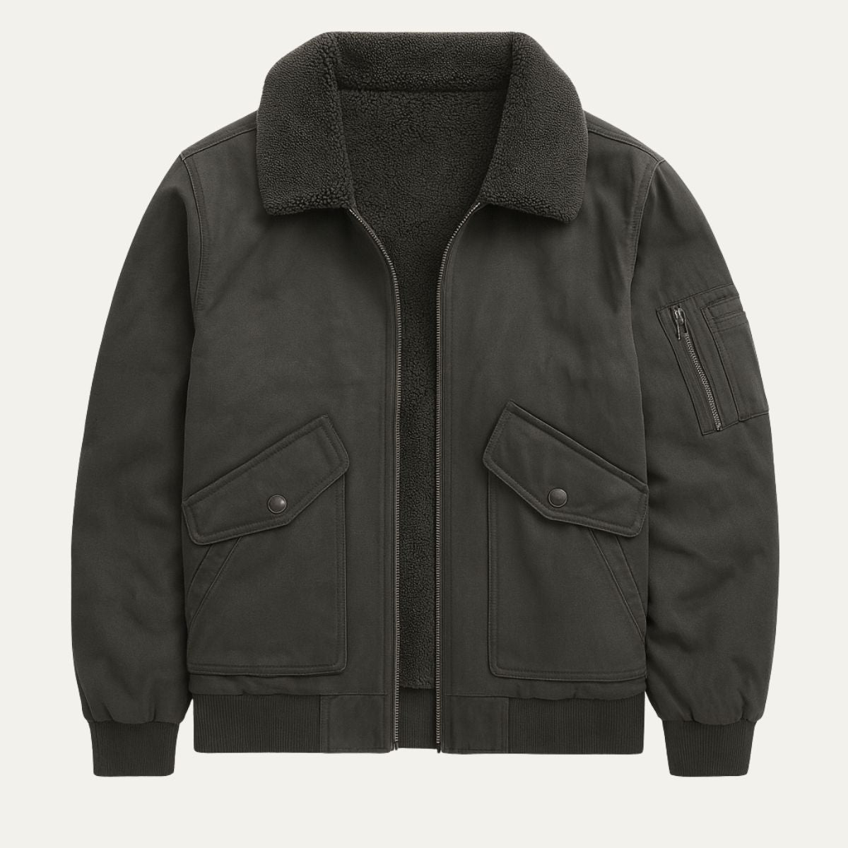 The Leeds Fleece Lined Bomber Jacket for Men